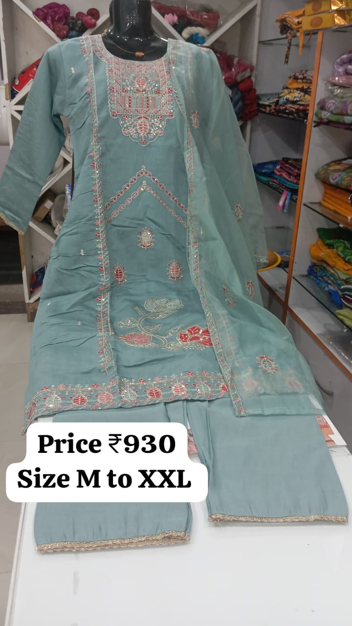 3 PCS SET GRAND KURTIS