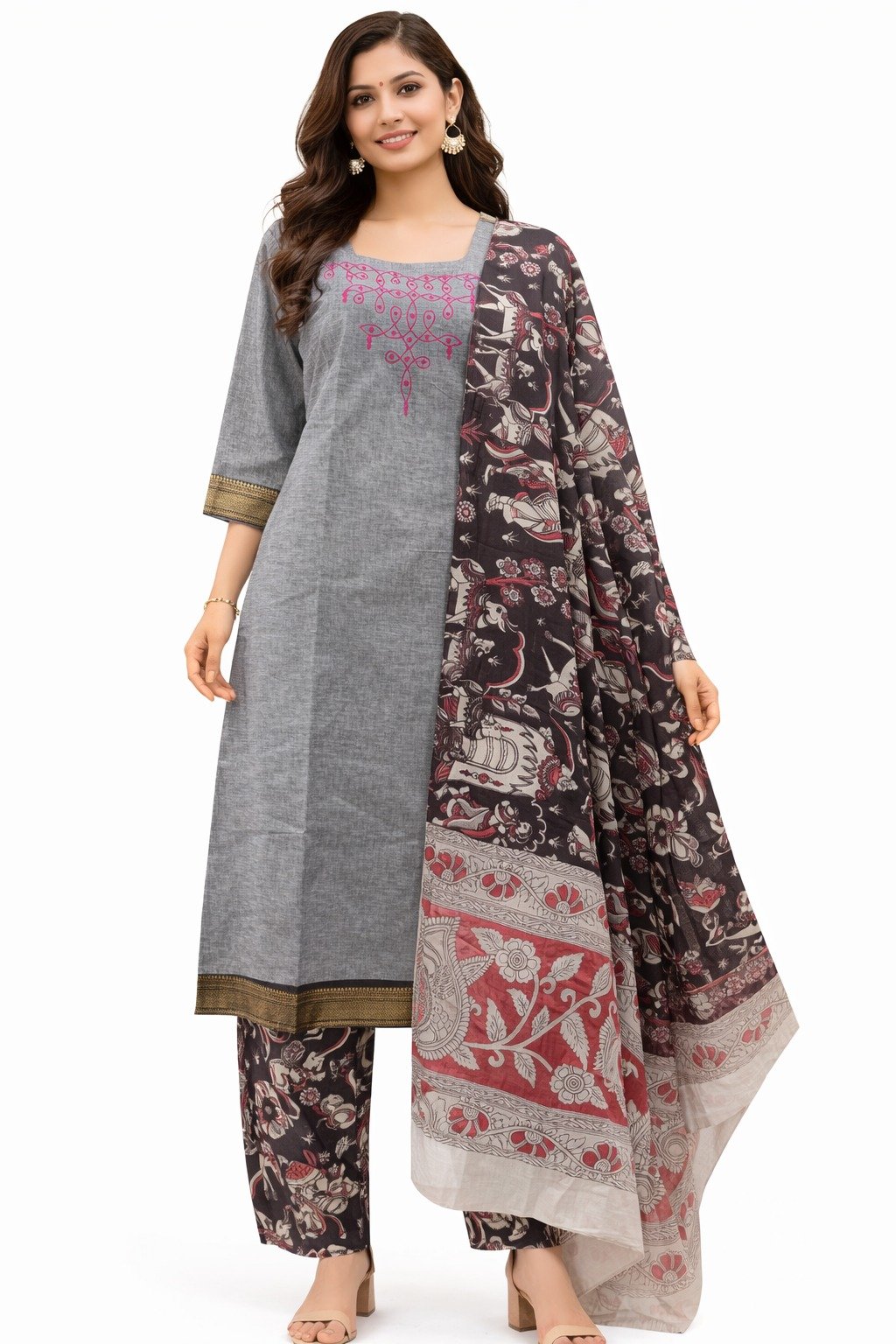 3 PCS SET GRAND KURTIS