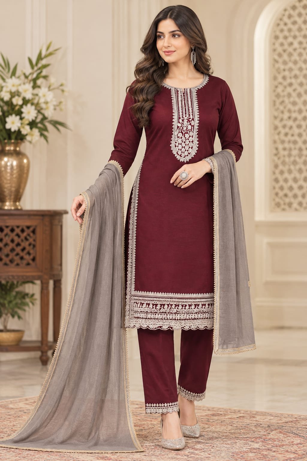 3 PCS SET GRAND KURTIS