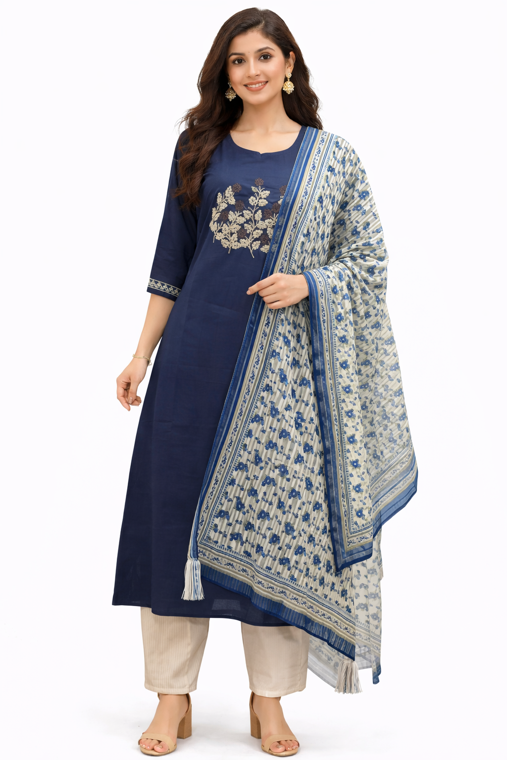 3 PCS SET GRAND KURTIS