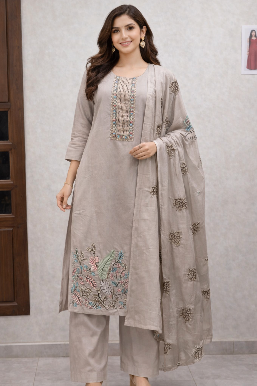 3 PCS SET GRAND KURTIS