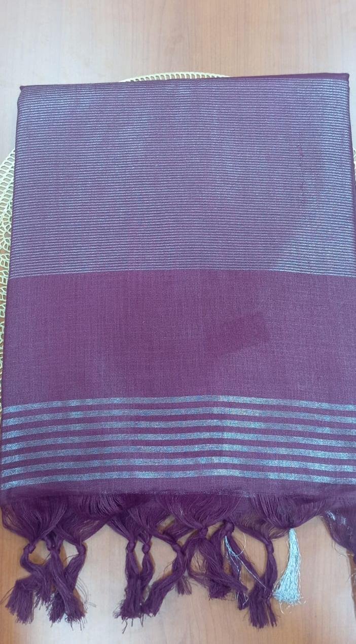 TISSUE PLAIN SAREES
